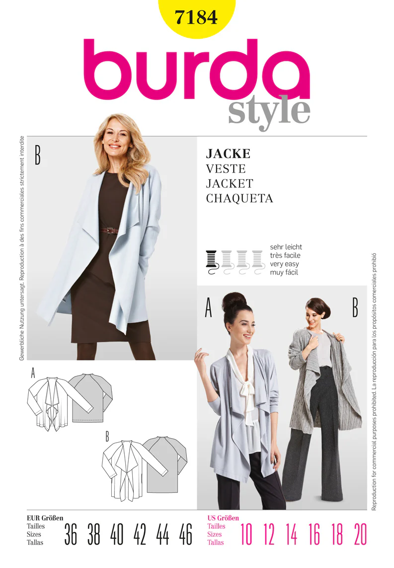Burda Jacket 7184 - Image 2
