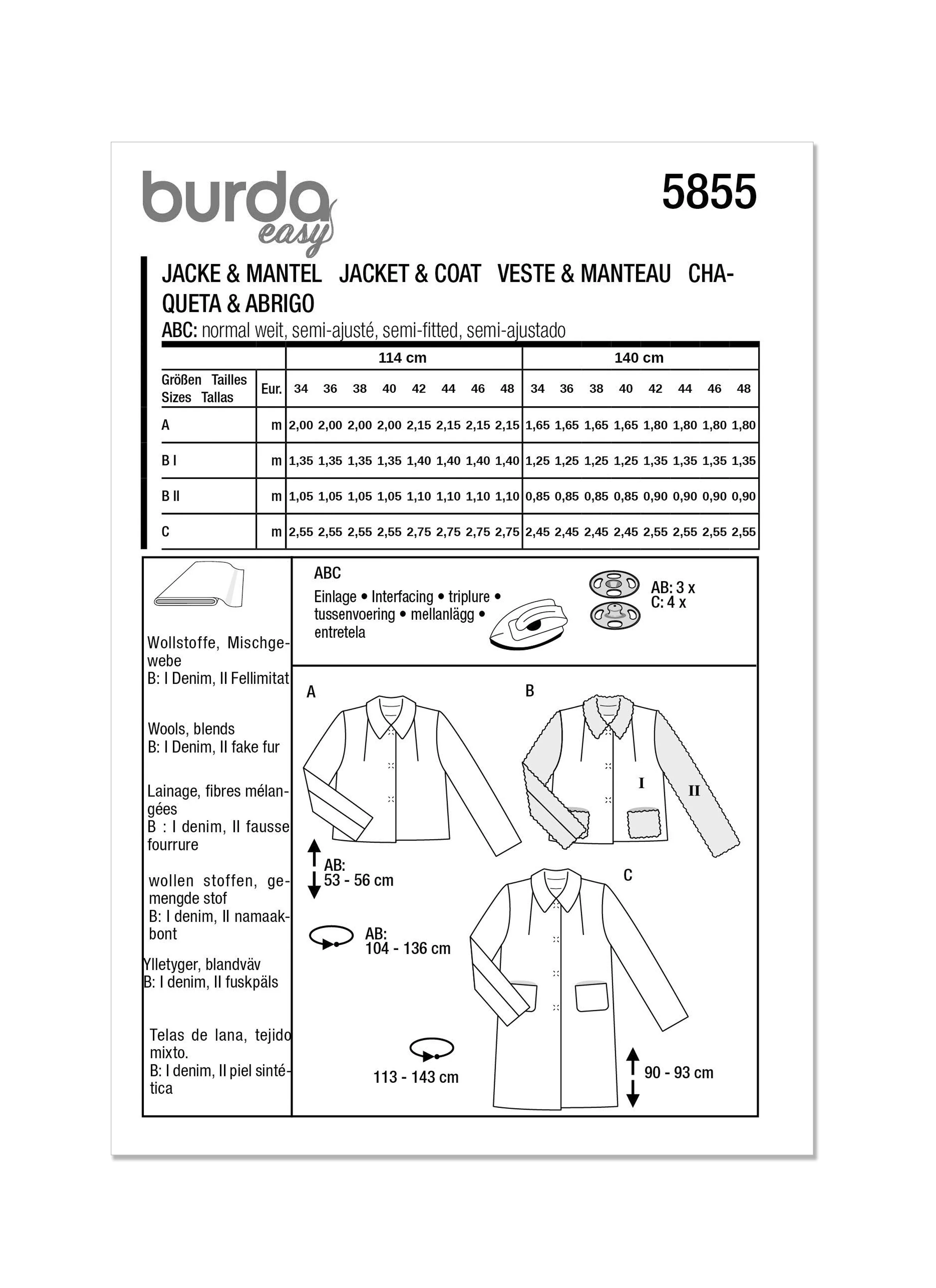 Burda Jacket & Coat 5855 - Image 14