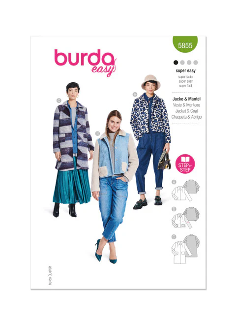 Burda Jacket & Coat 5855 - Image 2