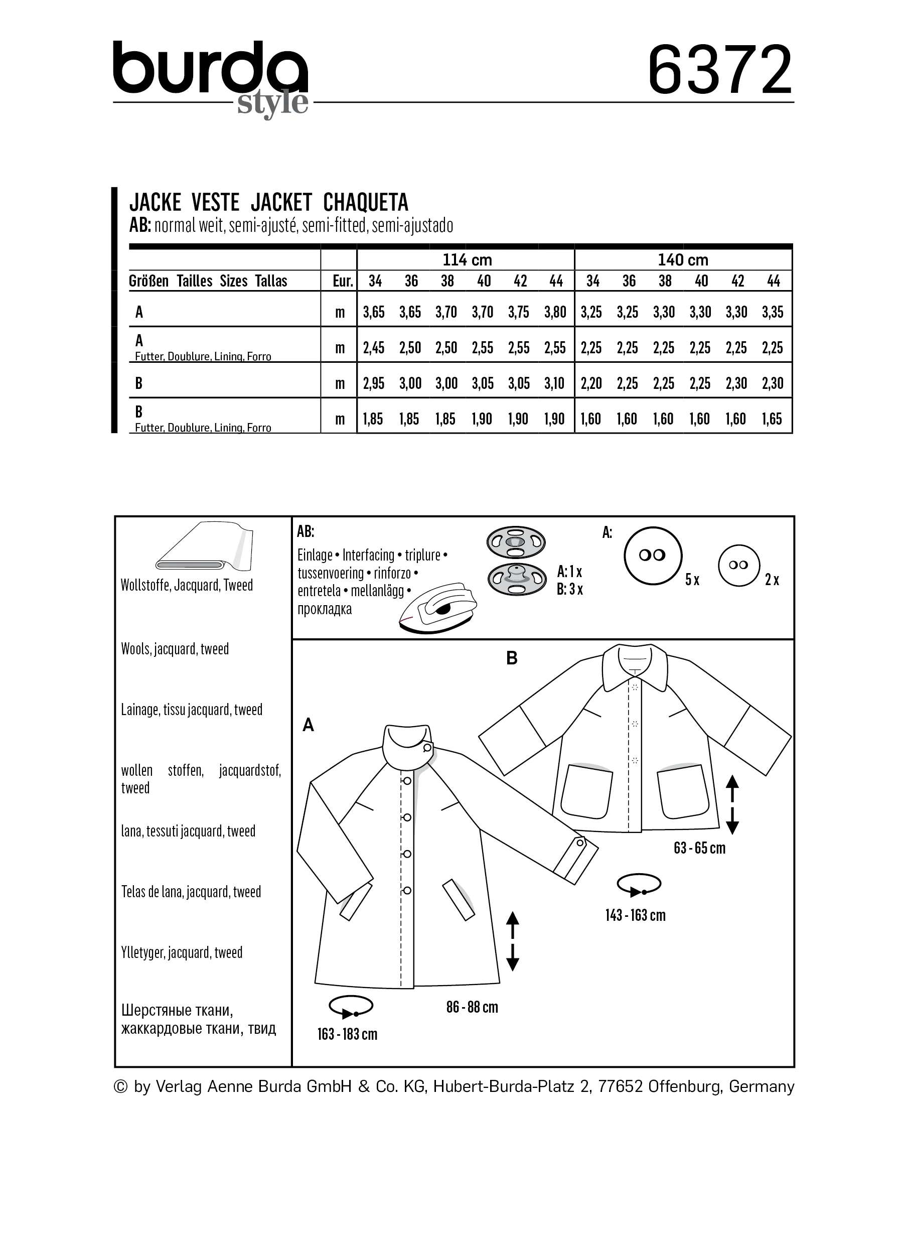 Burda Jackets 6372 - Image 5