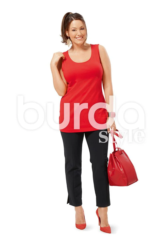 Burda Jersey Dress and Tops 6672 - Image 8