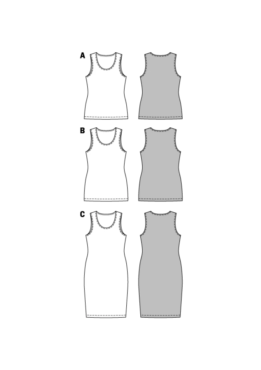 Burda Jersey Dress and Tops 6672 - Image 9