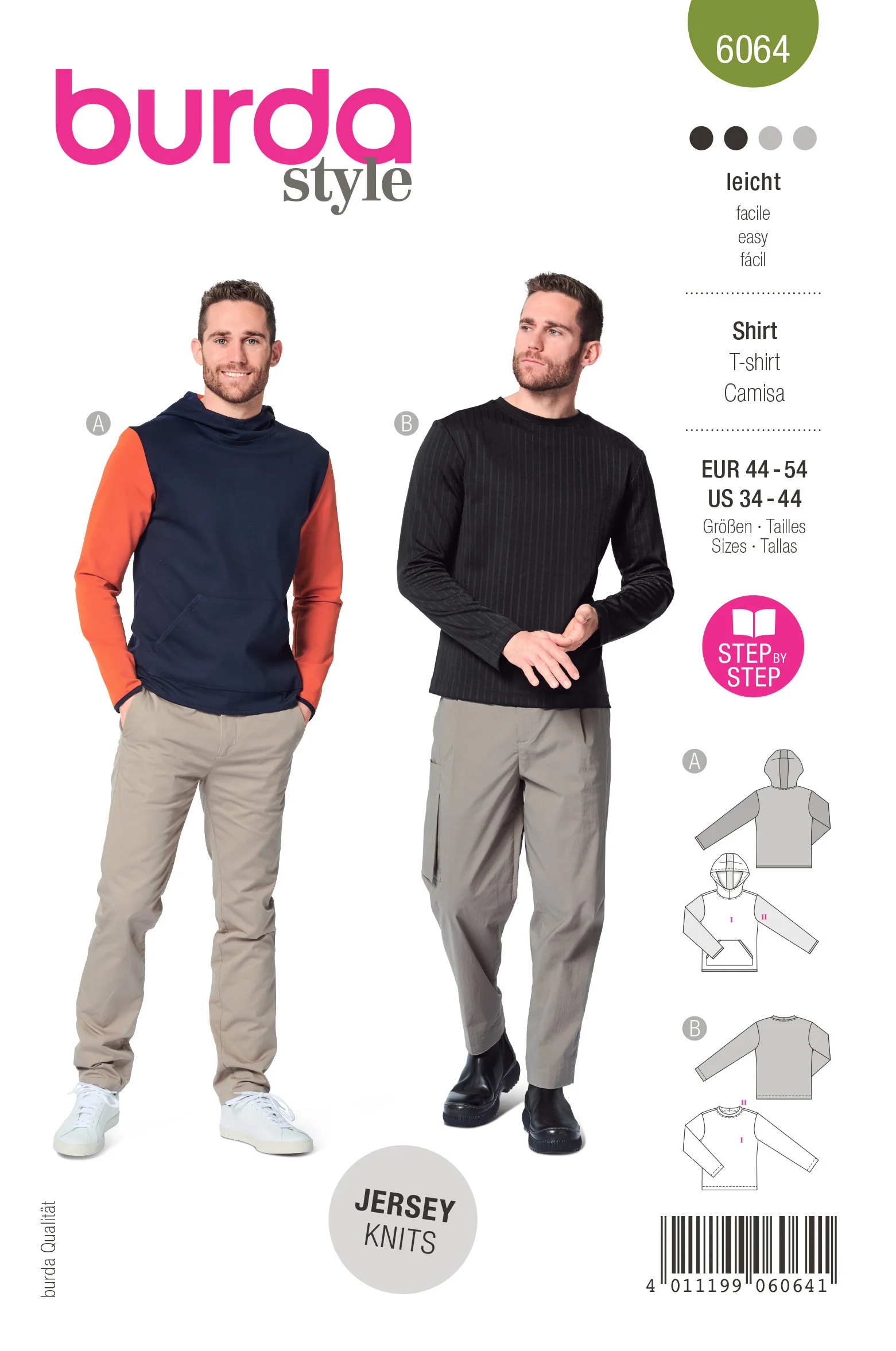 Burda Men's Classic Sweatshirt 6064 - Image 2