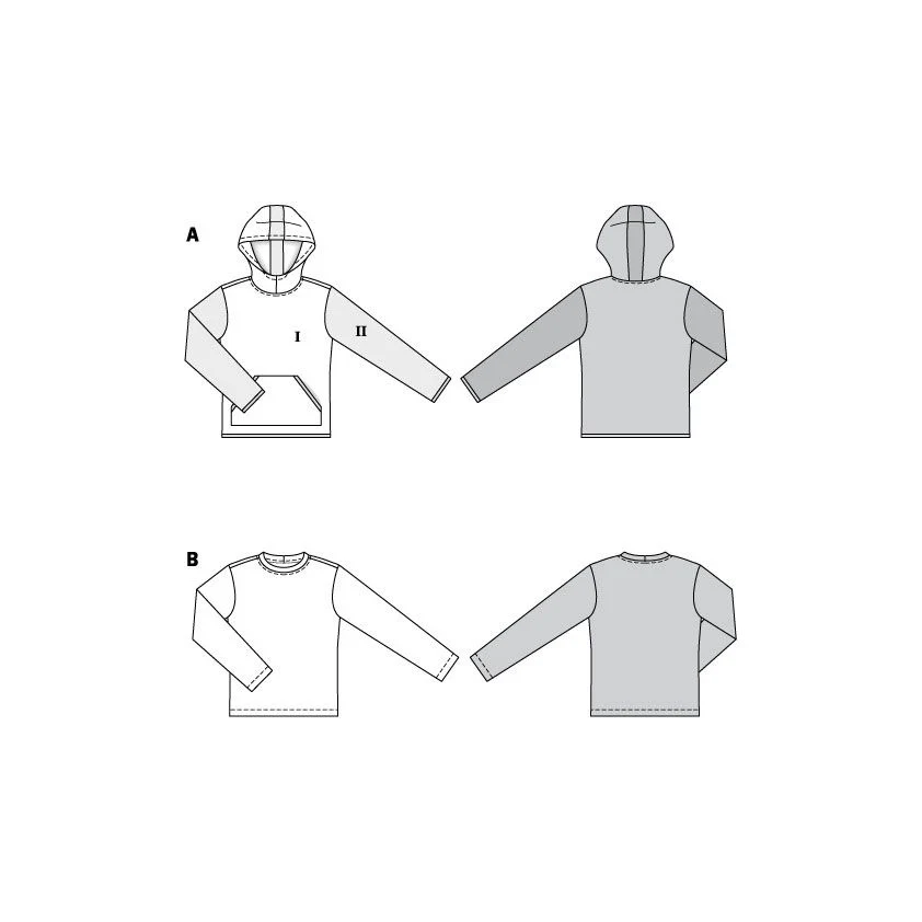 Burda Men's Classic Sweatshirt 6064 - Image 5