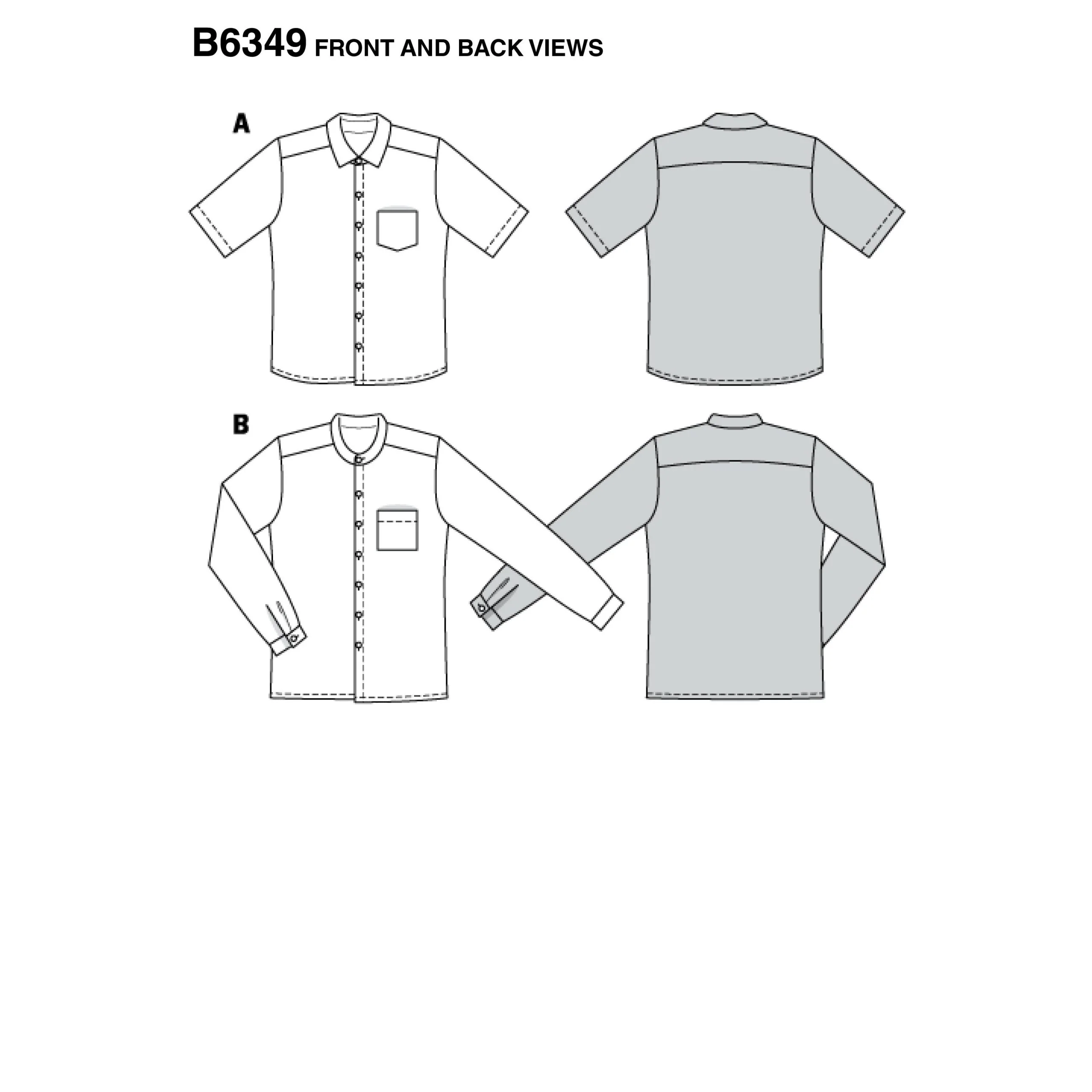 Burda Men's Shirt 6349 - Image 4