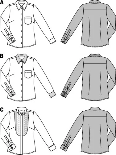 Burda Shirt and Blouse 7136 - Image 5