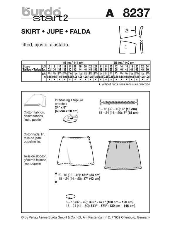 Burda Skirt 8237 - Image 4