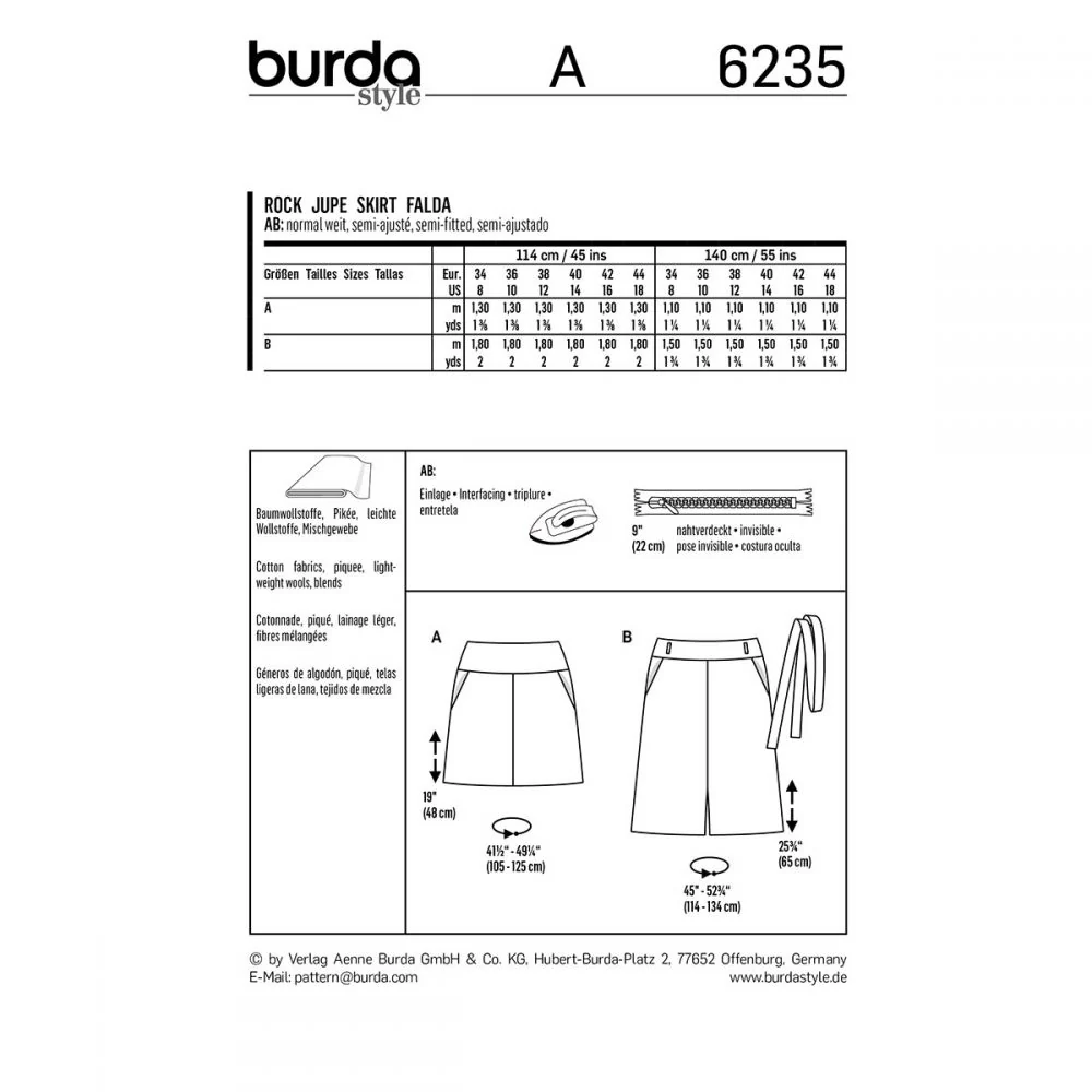 Burda Skirts 6235 - Image 4