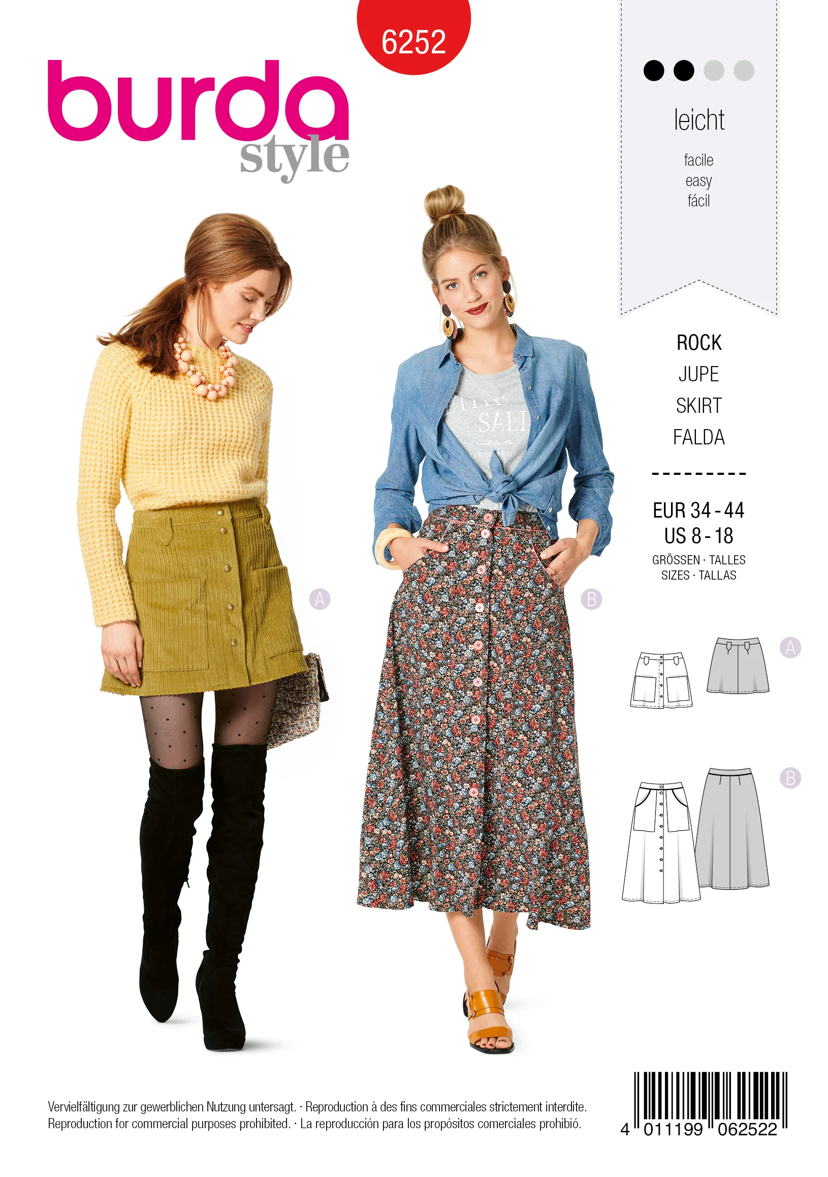Burda Skirts 6252 - Image 2