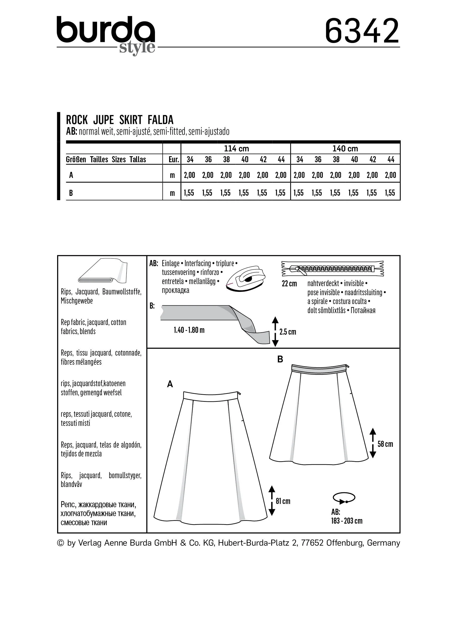 Burda Skirts 6342 - Image 4