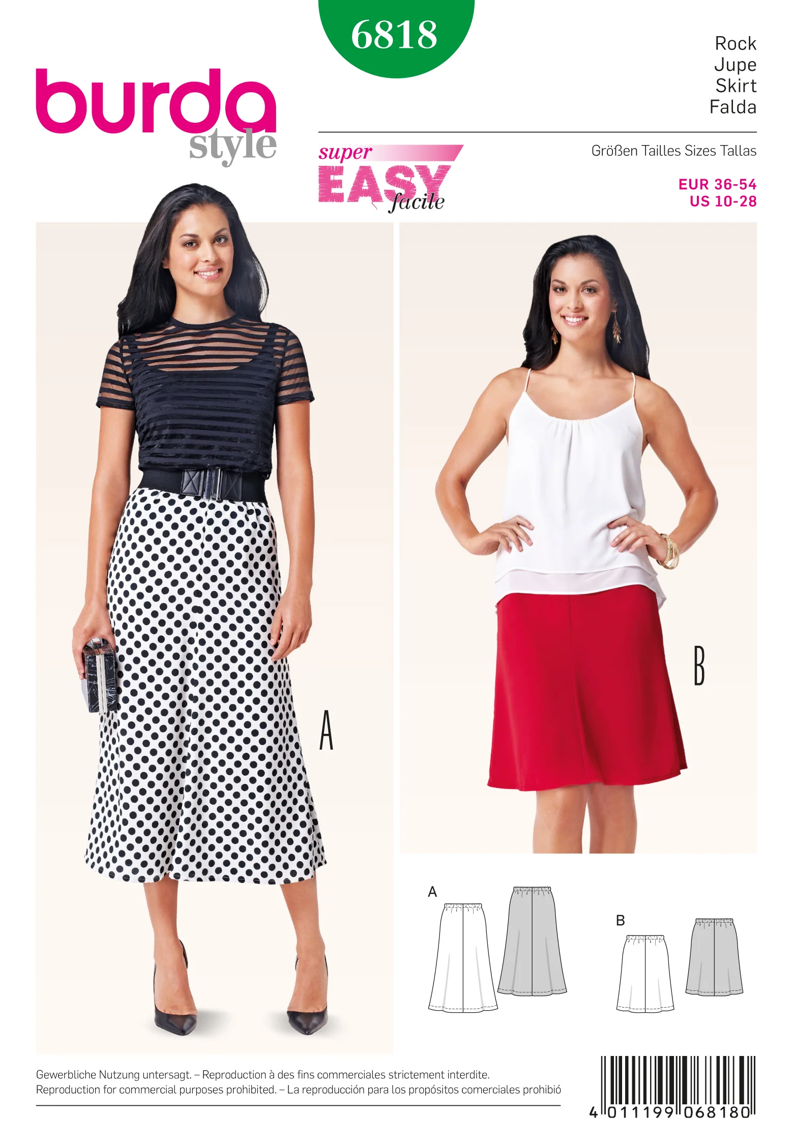 Burda Skirts 6818 - Image 2