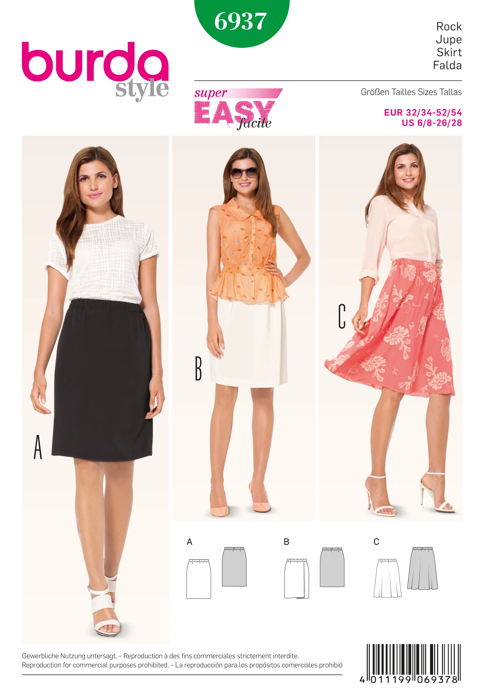Burda Skirts 6937 - Image 2