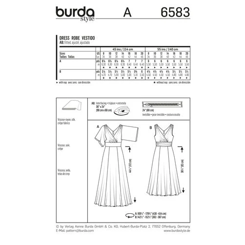Burda Special Occasion Dresses 6583 - Image 5