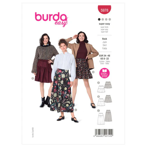 Burda Tiered Skirts 5978 - Image 2