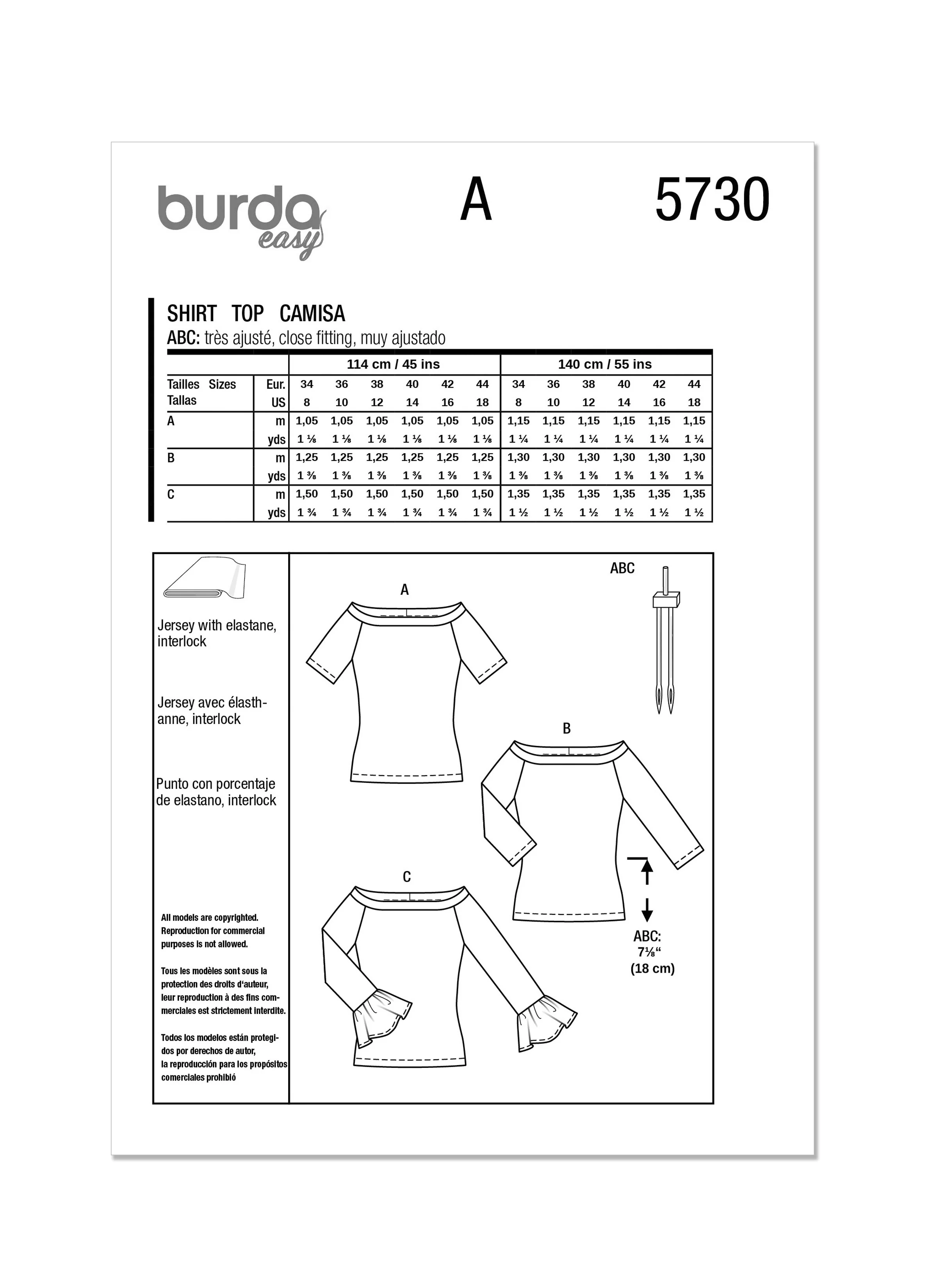 Burda Top 5730 - Image 15