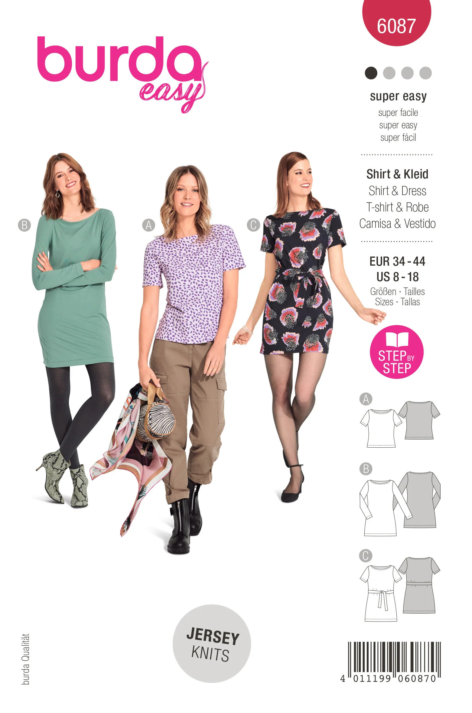 Burda Top and Dress 6087 - Image 2