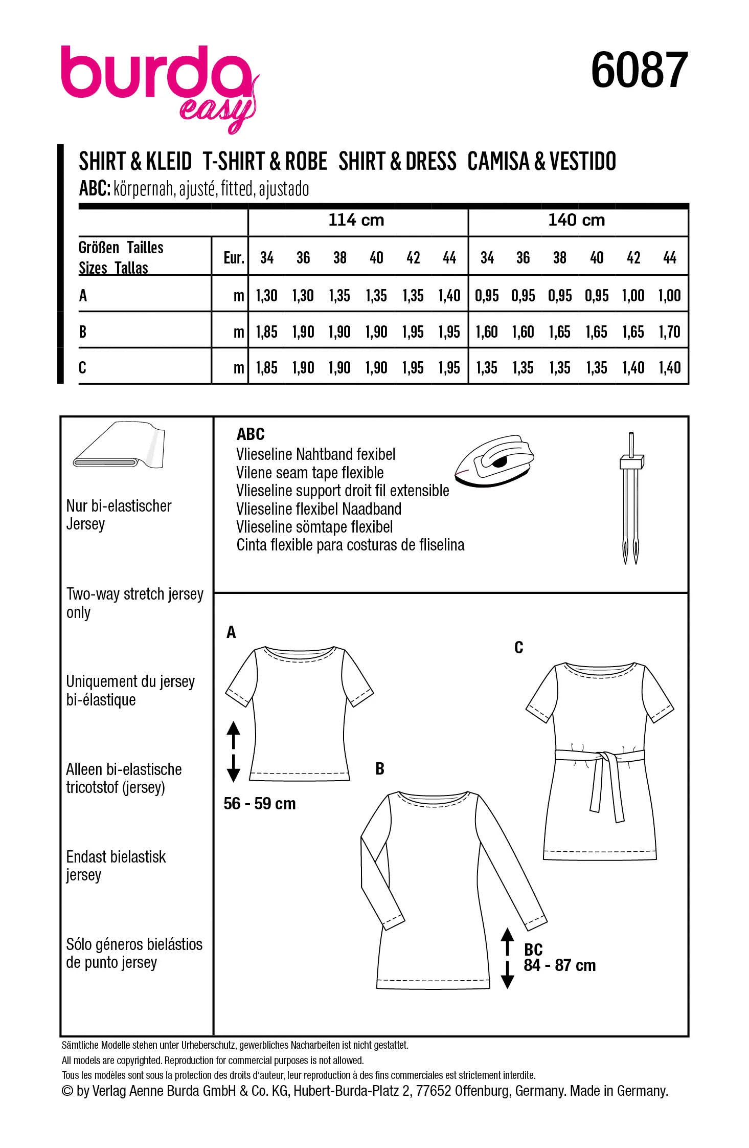 Burda Top and Dress 6087 - Image 6