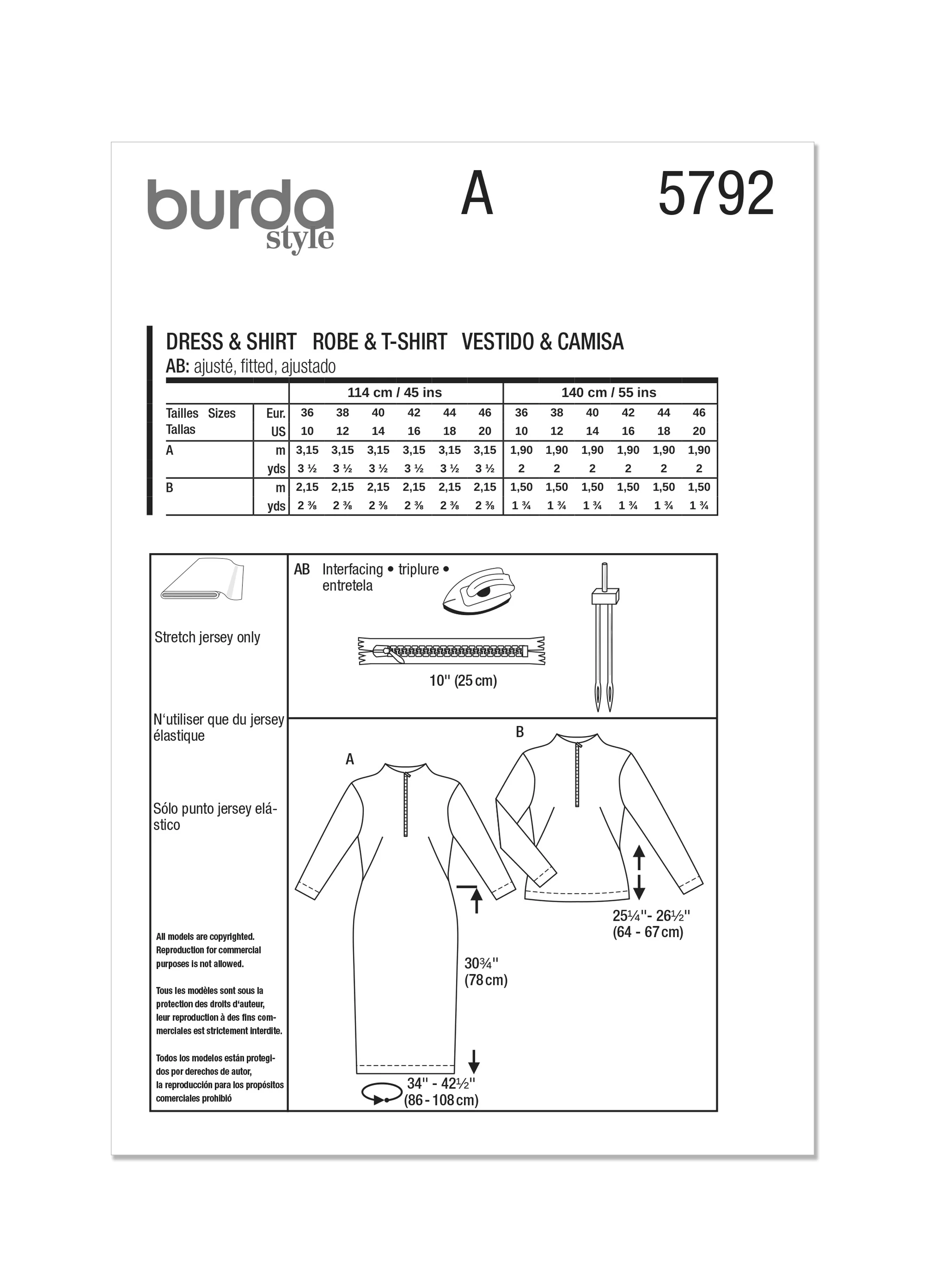 Burda Dress & Top 5792 - Image 10