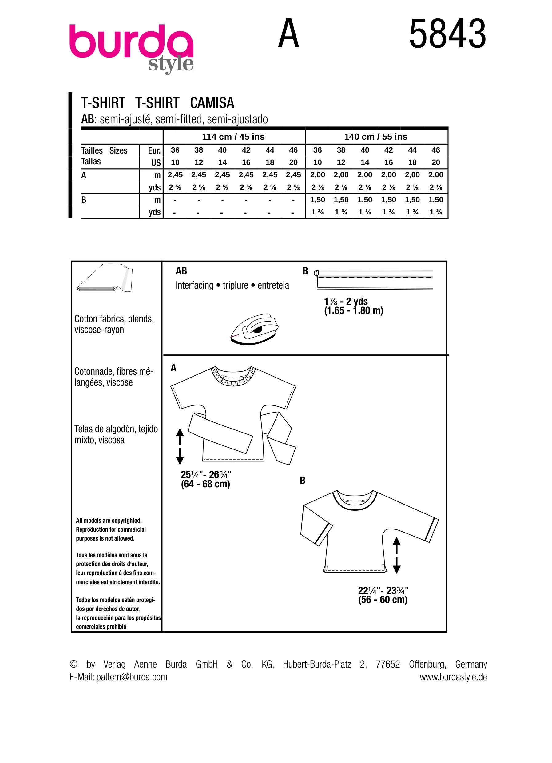 Burda Tops 5843 - Image 11