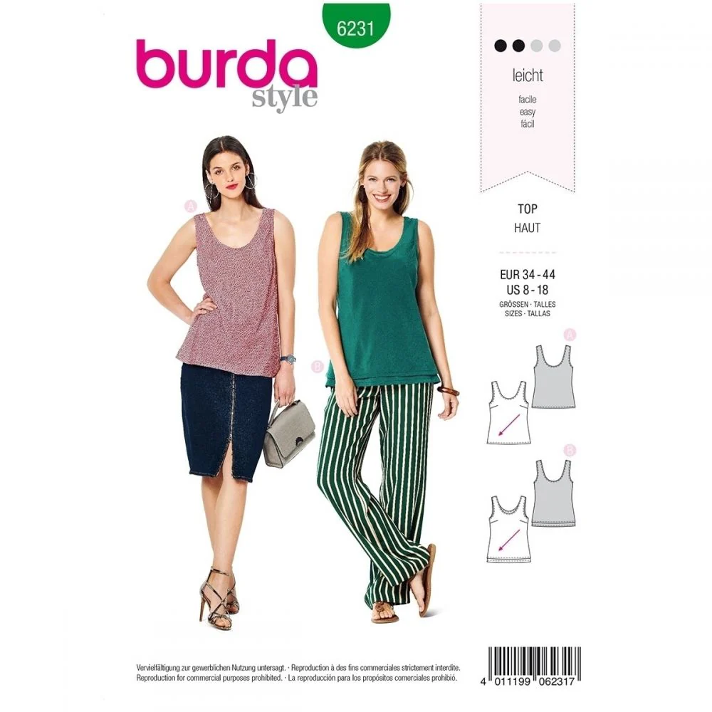 Burda Tops 6231 - Image 2