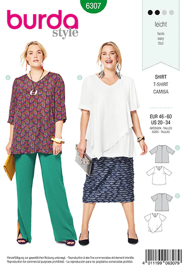 Burda Tops 6307 - Image 2