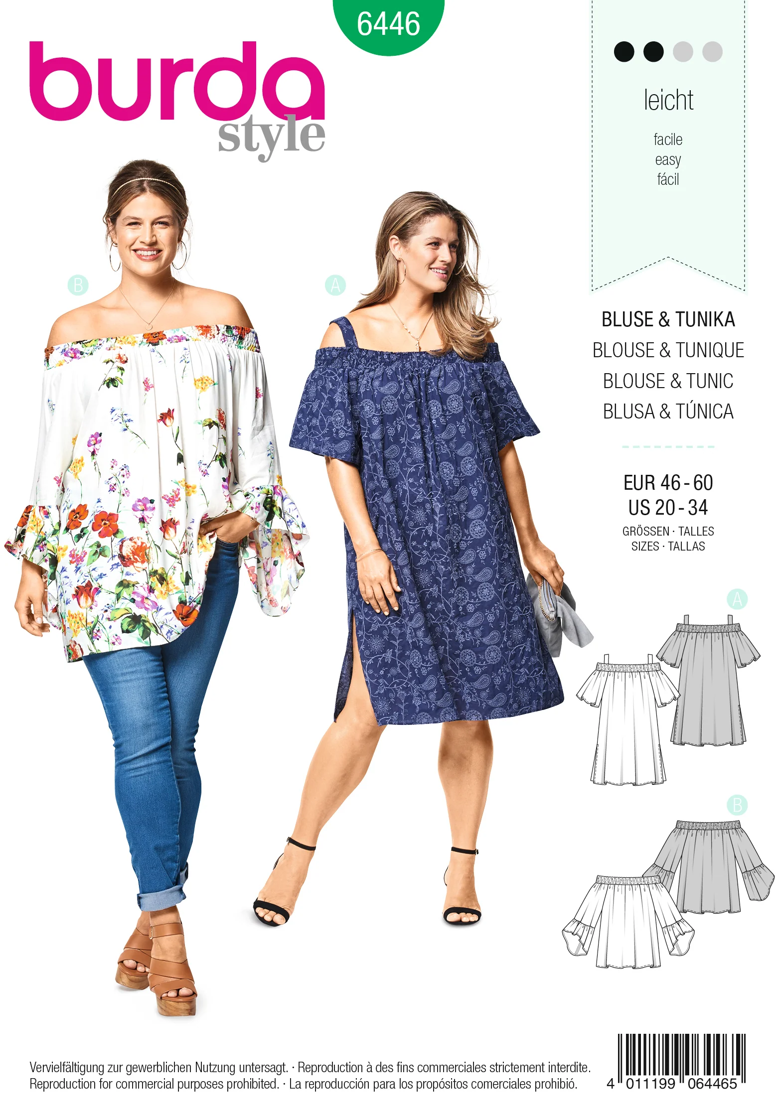 Burda Tops 6446 - Image 2