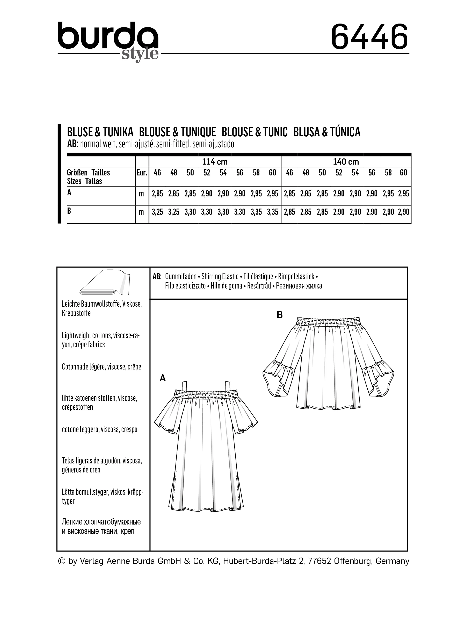 Burda Tops 6446 - Image 5