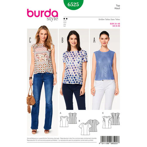 Burda Tops 6525 - Image 2