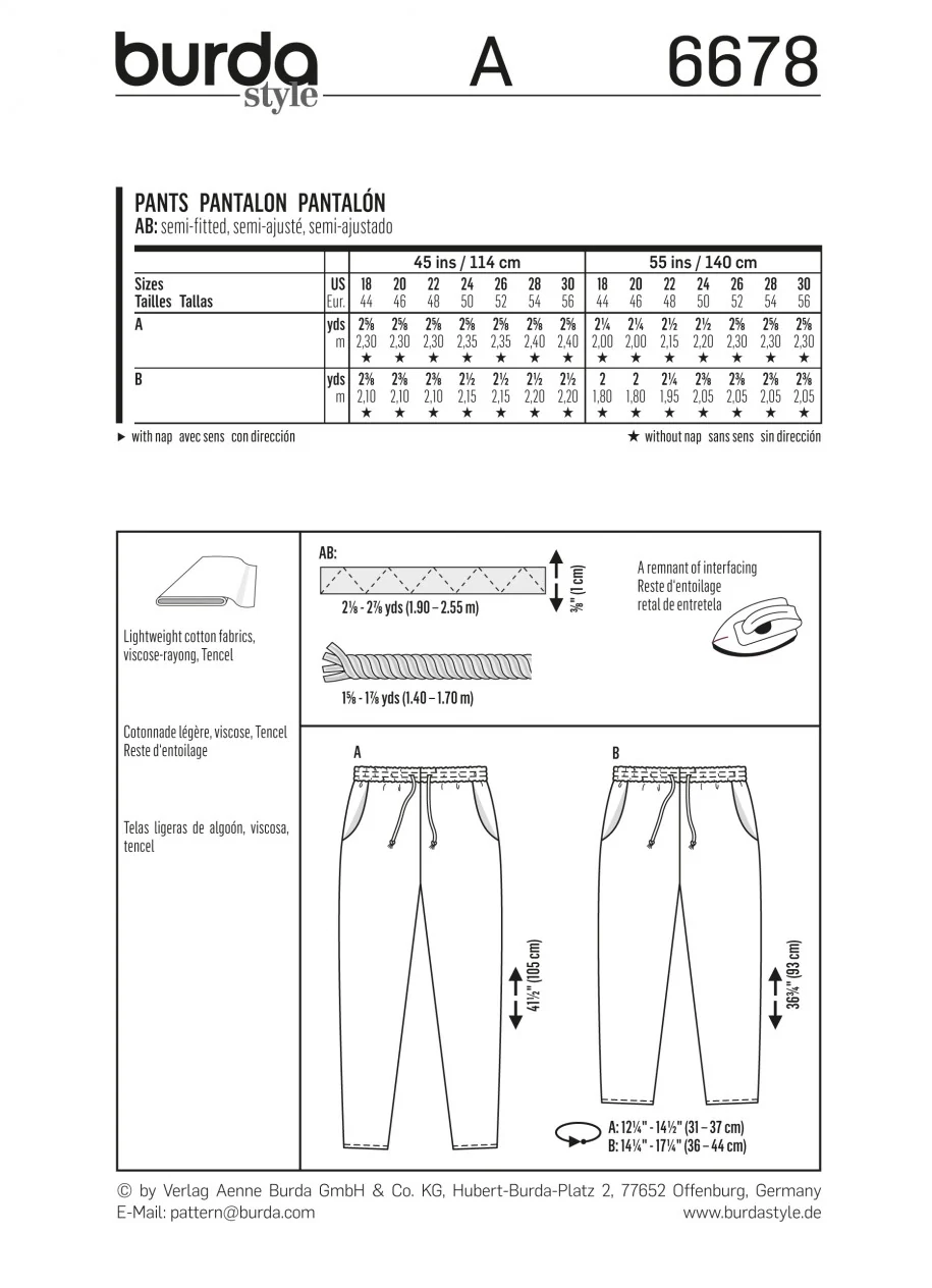 Burda Trousers 6678 - Image 5
