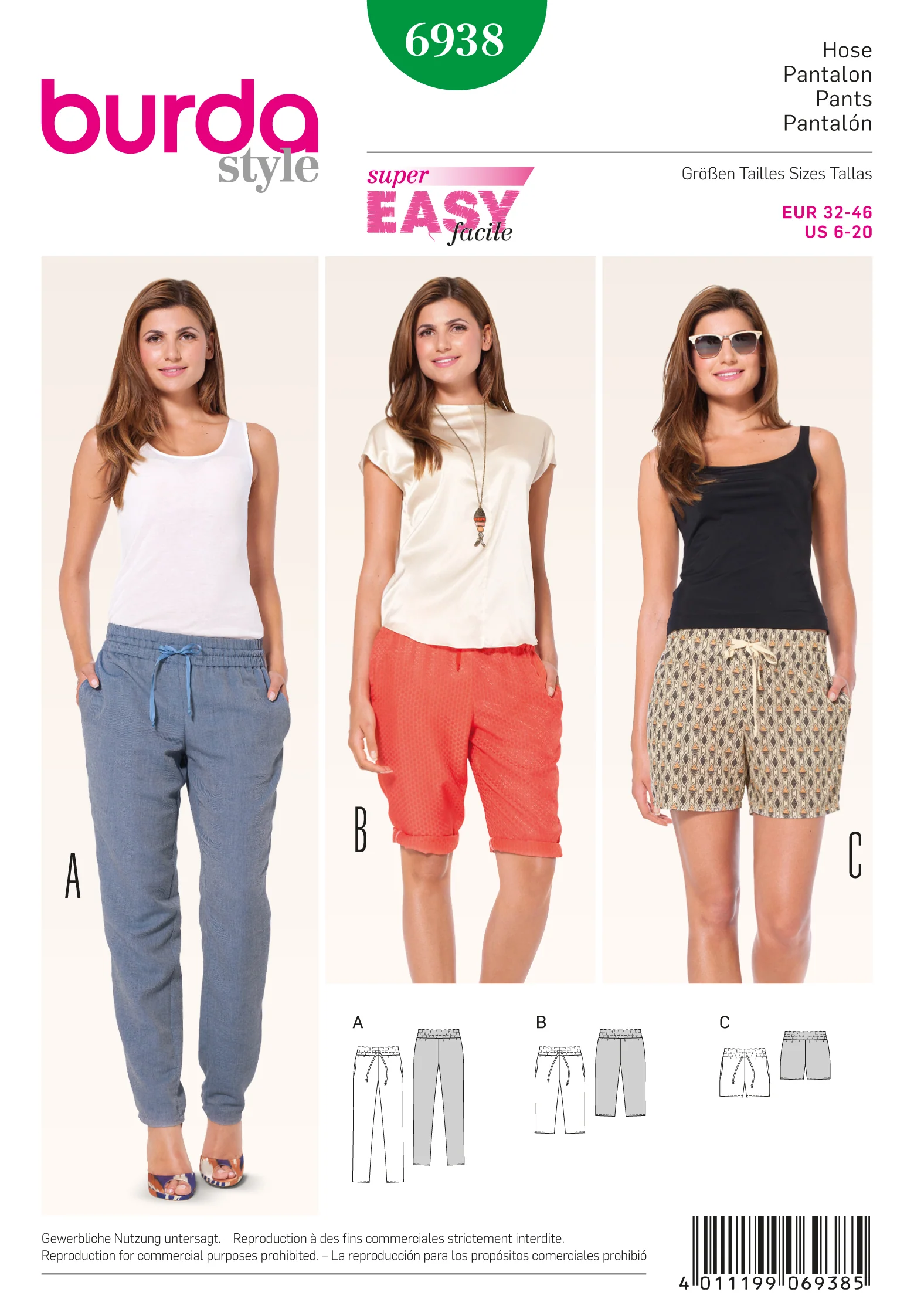 Burda Trousers 6938 - Image 2