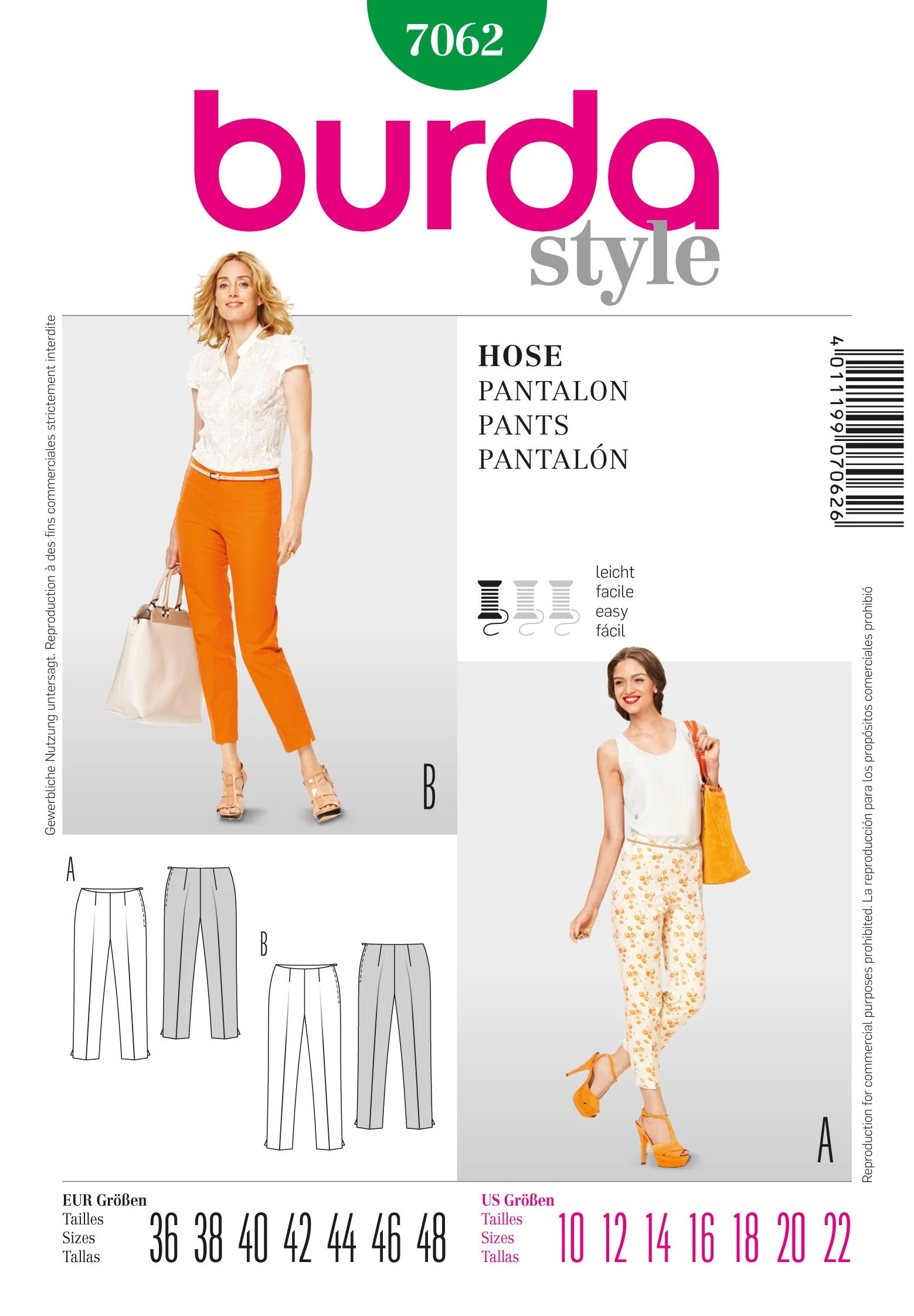 Burda Trousers 7062 - Image 2