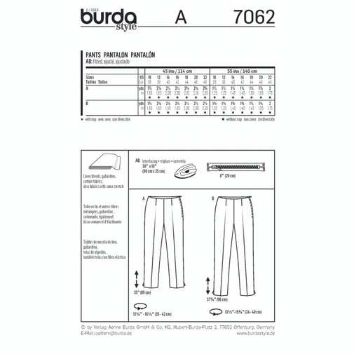Burda Trousers 7062 - Image 5