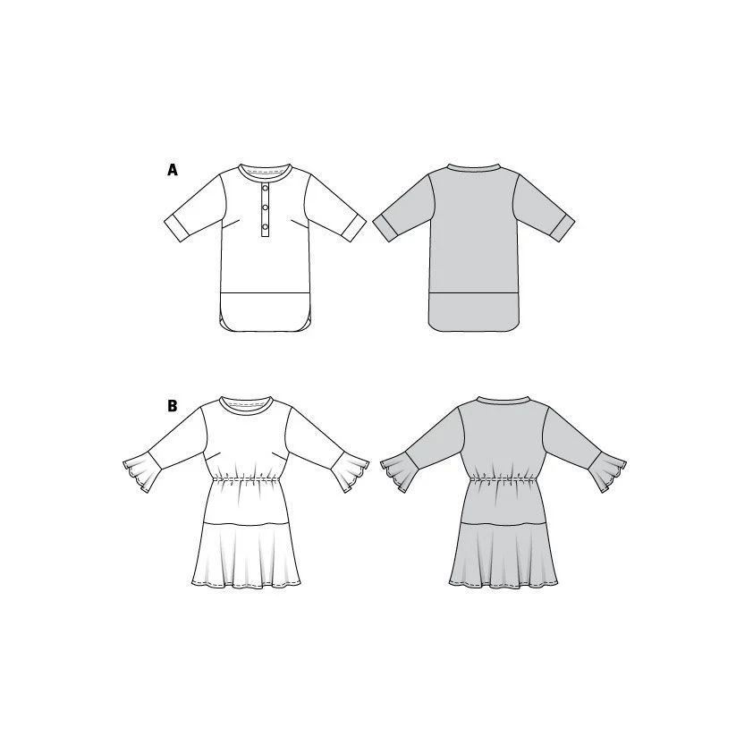 Burda Tunic Top and Dress 6060 - Image 4