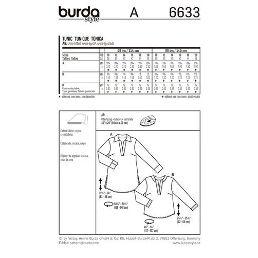 Burda Tunics 6633 - Image 5