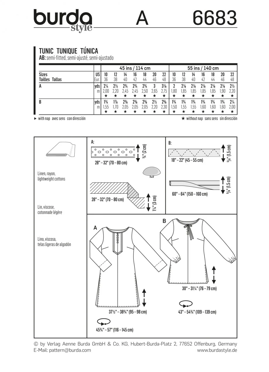 Burda Tunics 6683 - Image 5