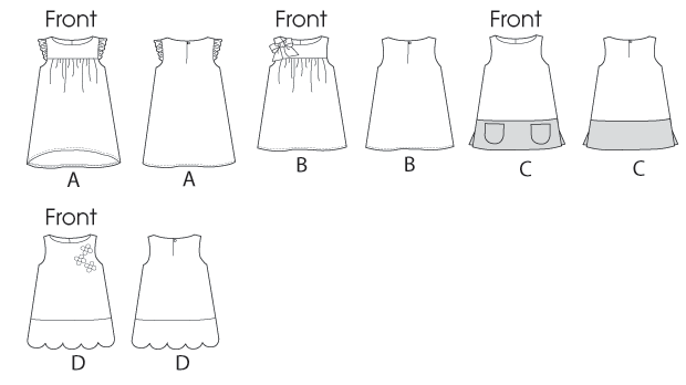 Butterick Baby/Child Dresses B5876 - Image 7