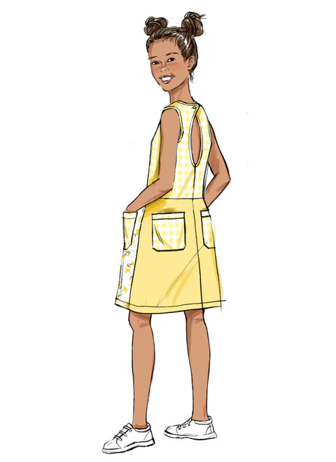 Butterick Child/Teen Dress, Romper B6937 - Image 7