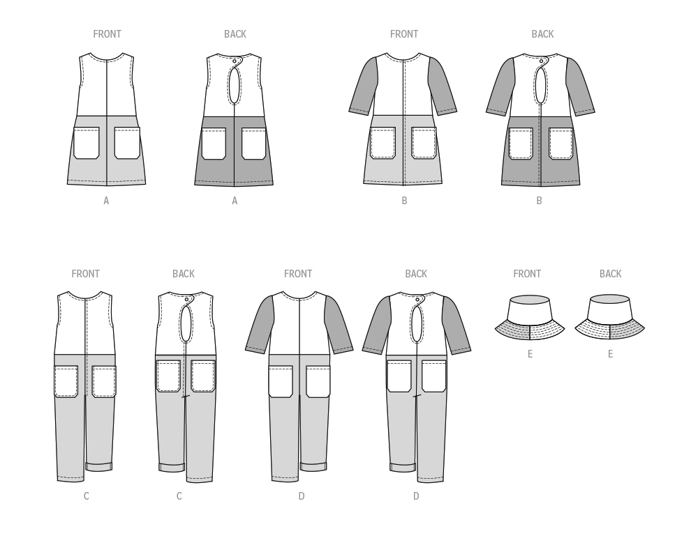 Butterick Child/Teen Dress, Romper B6937 - Image 9