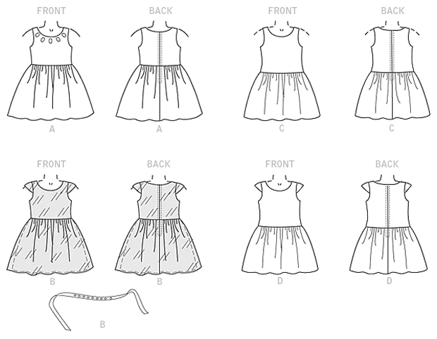 Butterick Children's Dress B6201 - Image 7