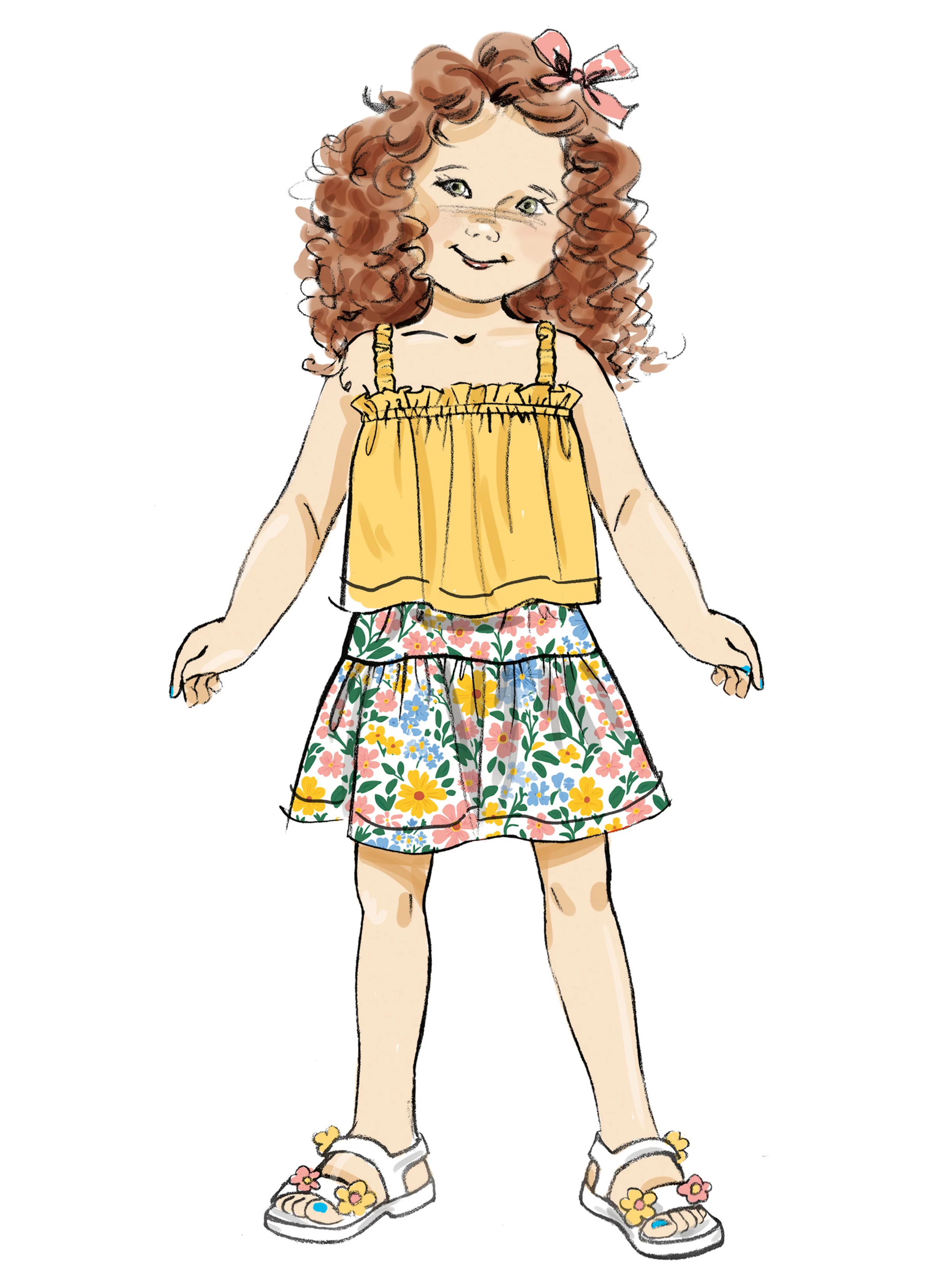 Butterick Children's Tops and Skirts B7050 - Image 4