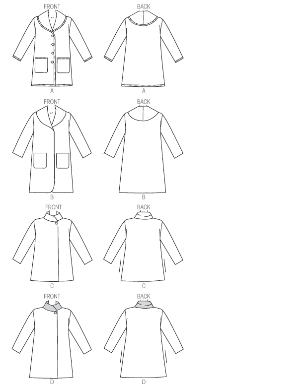 Butterick Coat B6107 - Image 6