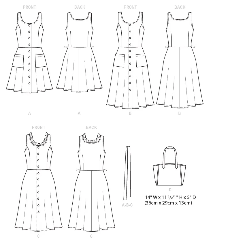Butterick Dress and Bag B6674 - Image 8