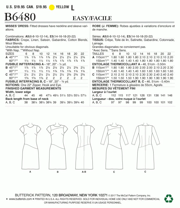 Butterick Dress B6480 - Image 8