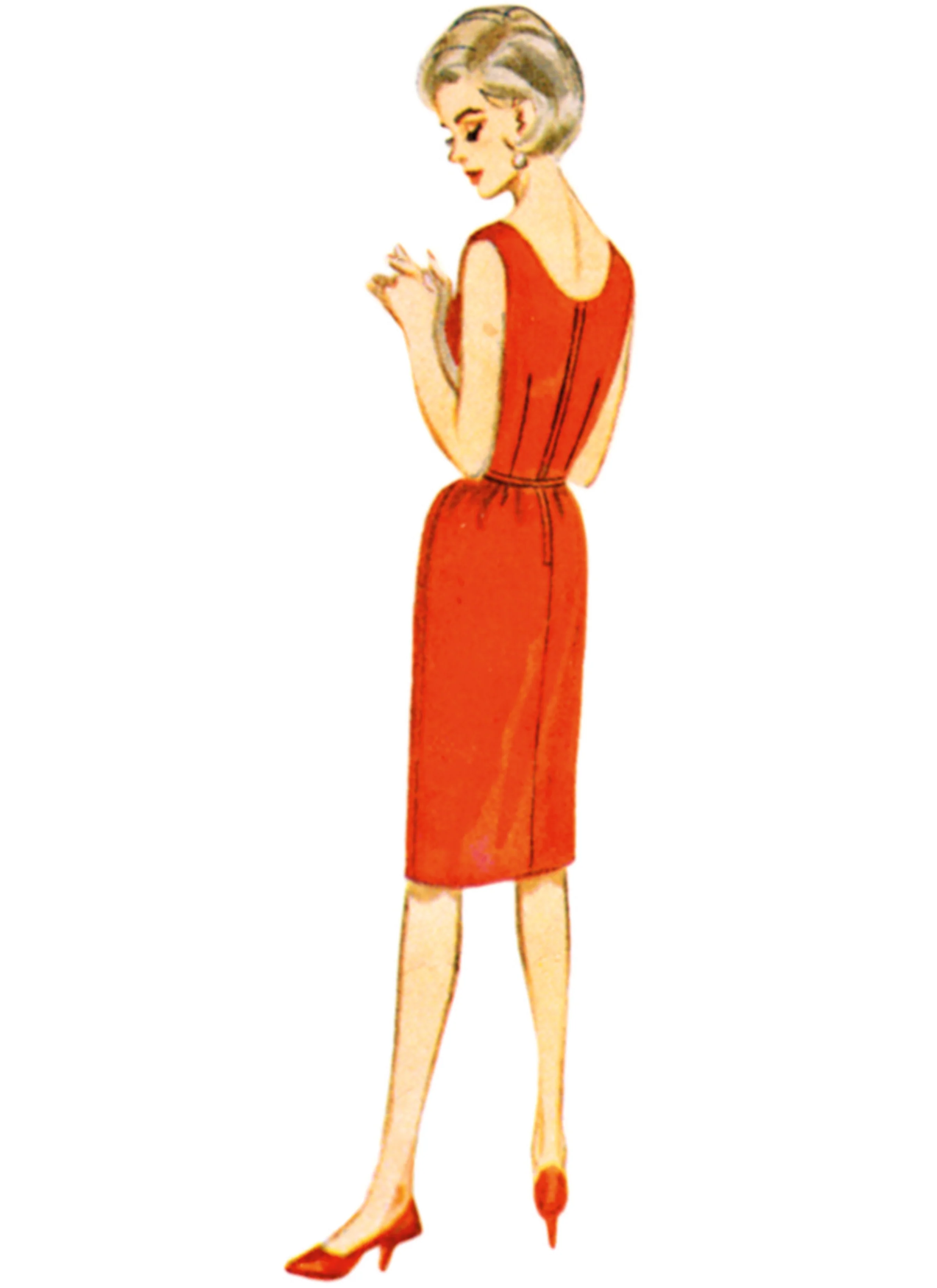 Butterick Dress, Jacket, Capelet and Overskirt B7035 - Image 4