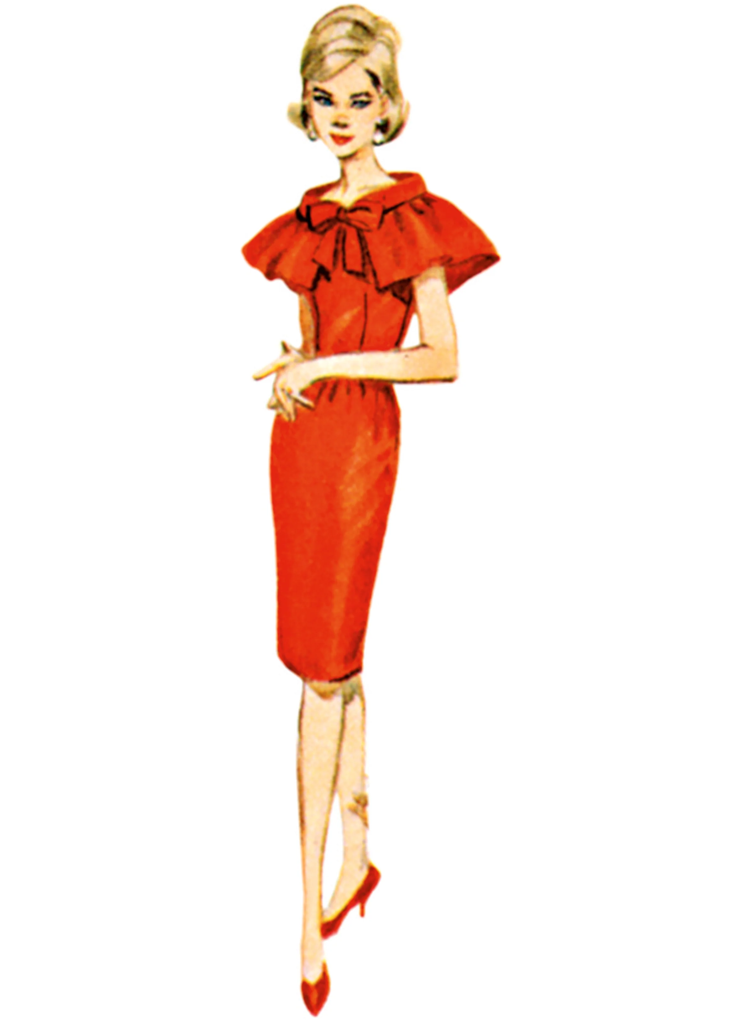 Butterick Dress, Jacket, Capelet and Overskirt B7035 - Image 5