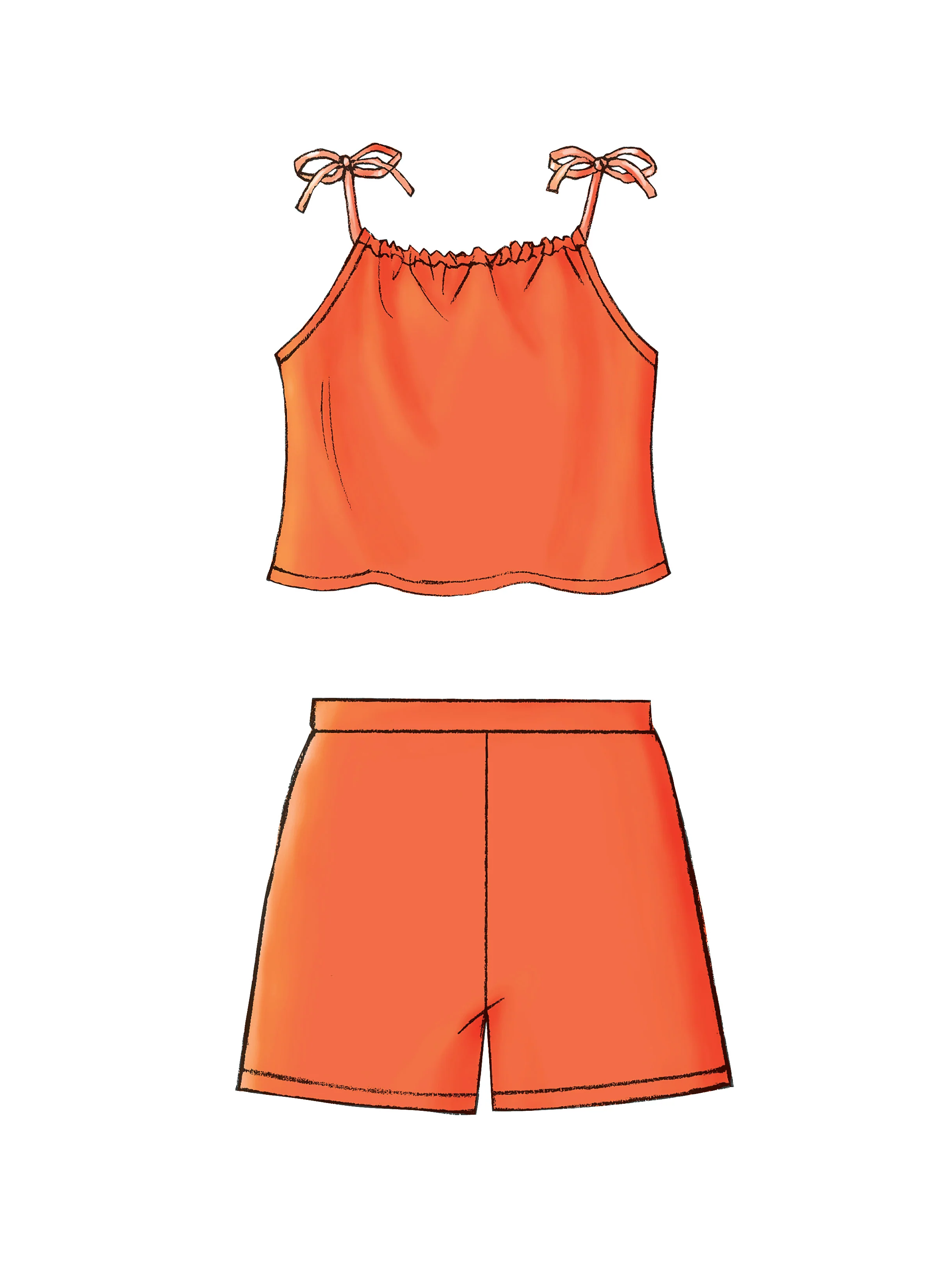 Butterick Girls Top, Skort and Shorts B4503 - Image 8