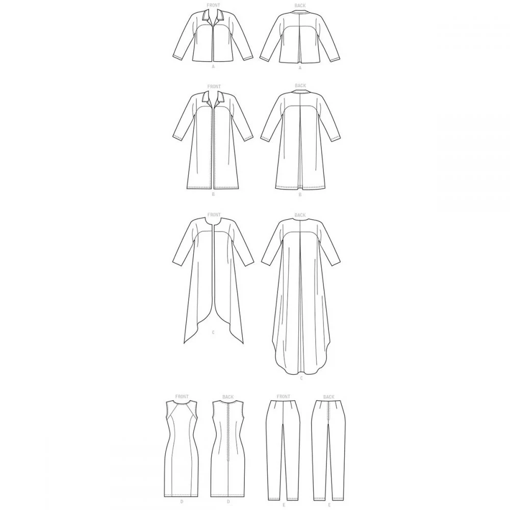 Butterick Jacket, Dress and Trousers B6802 - Image 9