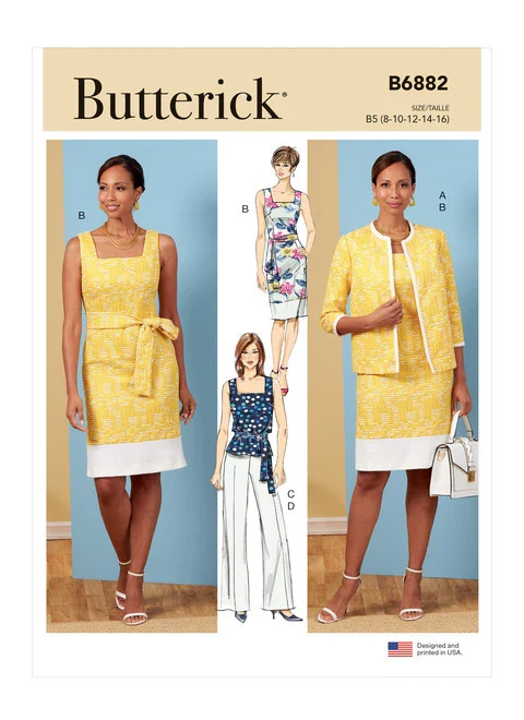 Butterick Jacket, Dress, Top, Trousers B6882 - Image 2