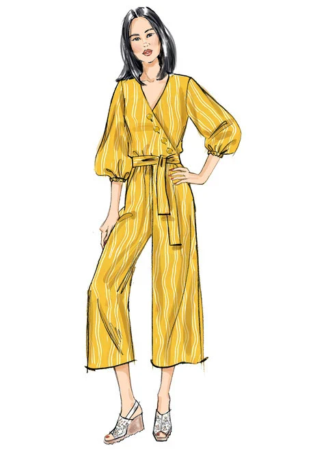 Butterick Jumpsuit, Sash and Belt B6881 - Image 5