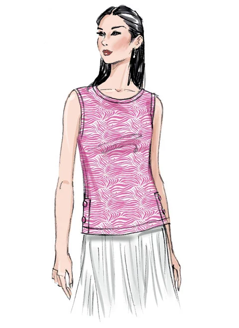 Butterick Knit Tops B6874 - Image 7
